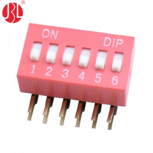 DA-nP 2.54mm Pitch DIP Switch THT Right Angle