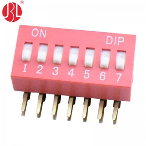 DA-nP 2.54mm Pitch DIP Switch THT Right Angle