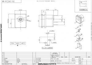 DC-015 Prise CC à montage sur panneau 2,1 mm 2,5 mm DC24V 2,5 A 5 A Prise d'alimentation cylindrique PJ-009A