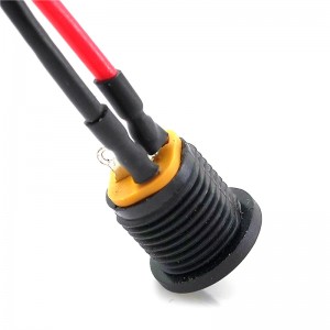 DC-022 Conector de alimentação CC para montagem em painel Conjunto de cabos
