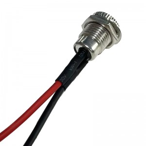 DC-022K DC Socket Panel Mount Cable Assembly Wire Harness