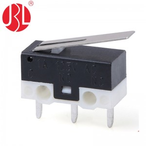 DM1-01P Series SPDT Micro Switch Through Hole with Lever