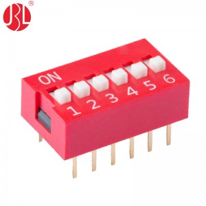 DS-nP Series 2.54mm Pitch DIP Switch Through Hole