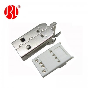 Solder Type USB 2.0 Type A Plug Free Hanging