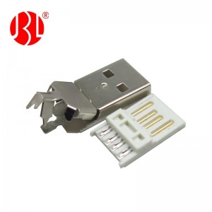 USB 2.0 Type A Plug Free Hanging