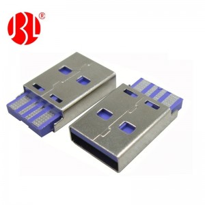 High Current Solder Type USB A 2.0 Plug