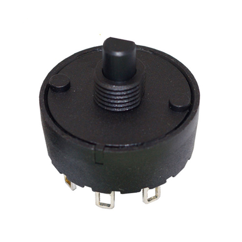 Round Rotary Swich 2 Postion or More Options MFR01-A5M02L8BS-R AC 125V 250V 8A 12A CAS VDE ENEC CQC Approval Certification