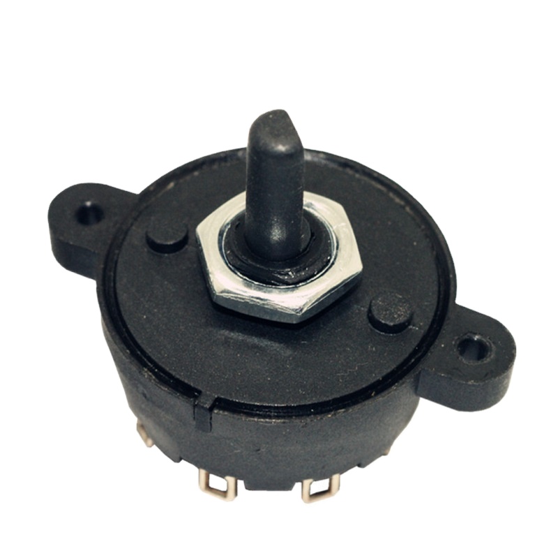 Commutateur rotatif rond MFR01-A5M02L8BS-R AC 125V/250V 8A 12A bouton de commutateur d'isolement rotatif à 2 positions ou plus