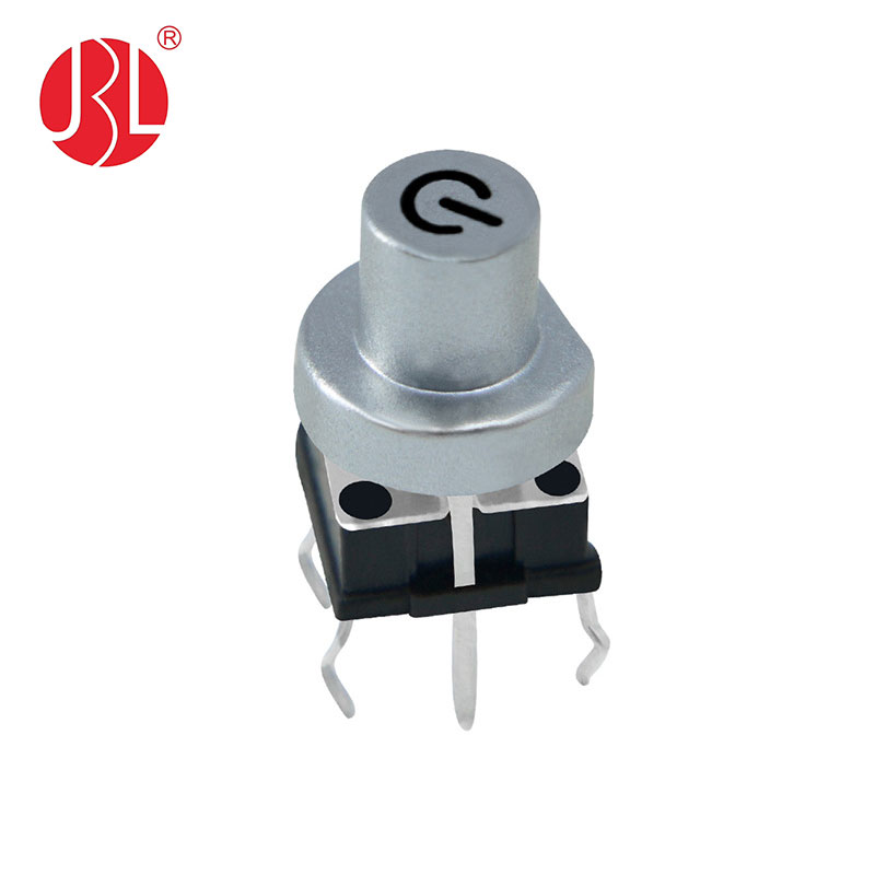 TD02-211L 7,00 mm x 6,80 mm Interruptor tátil iluminado através do orifício tipo DIP vertical com tampa