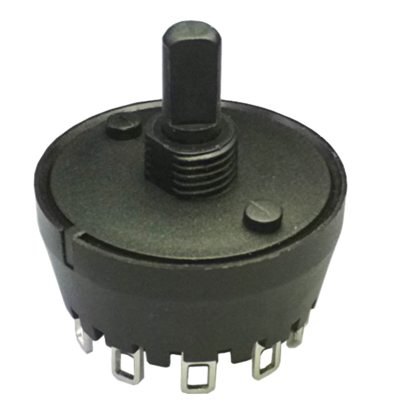 Round rotary swich MFR01-A1M06L5S-N AC 125V/250V 8A 12A 8 position smini  rotary timer switch 8 position