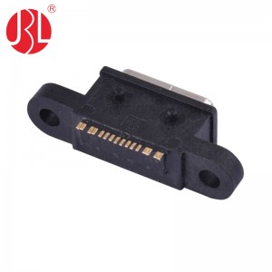 USB-20C-F-01EF02 Waterproof USB Type C Jack Panel Mount SMT