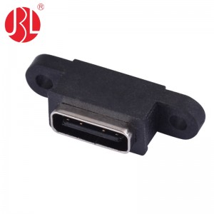 USB-20C-F-01EF02 Waterproof USB Type C Jack Panel Mount SMT