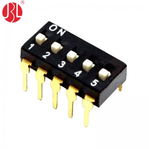 KI-nP 2.54mm Pitch DIP Switch Through Hole
