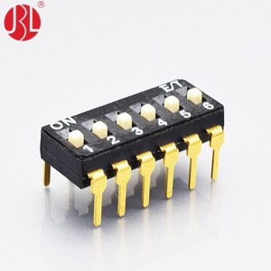 KI-nP 2.54mm Pitch DIP Switch Through Hole