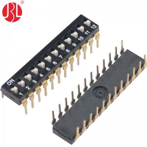 KI-nP 2.54mm Pitch DIP Switch Through Hole