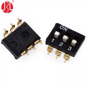 KM-nP 2.54mm Pitch DIP Switch Surface Mount