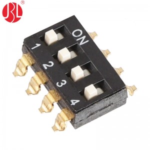 KM-nP 2.54mm Pitch DIP Switch Surface Mount