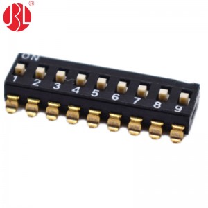 KM-nP 2.54mm Pitch DIP Switch Surface Mount