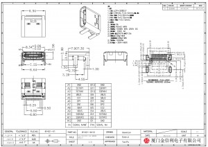 USB Type C 3.1 Receptacle 24 Position SMD Through Hole