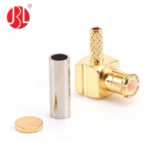 MCX-JW-H10X8.7-1.0 MCX Crimp Plug Solder Right Angle