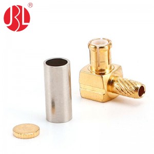 MCX-JW-H10X8.7-1.6 MCX Crimp Plug Solder Right Angle
