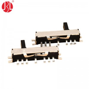 MK-16C01 SP6T Mini Slide Switch Surface Mount Right Angle