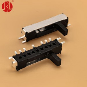 MK-16C01 SP6T Mini Slide Switch Surface Mount Right Angle