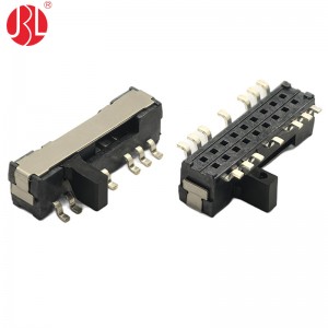 MS-26D03 2P6T Mini Slide Switch Surface Mount Right Angle