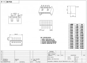 MX1.25 1251 series wire to board connector header 1.25mm Horizontal type 1251S through hole DIP