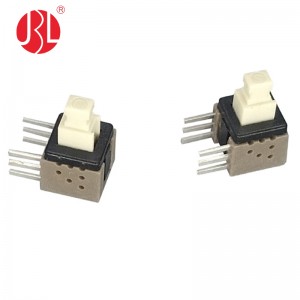 PB-22E60L180C DPDT Push Button Switch DPDT Through Hole Right Angle