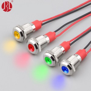 PBM-10L Pre-Wired 10mm LED Indicator Panel Mount