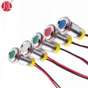 PBM-10L Pre-Wired 10mm LED Indicator Panel Mount
