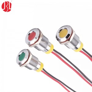 PBM-12L 12mm Pre-Wired LED Indicator Panel Mount