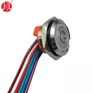 PBM-16C1-E-01 Low Profile 16mm Push Button Switch Right Angle