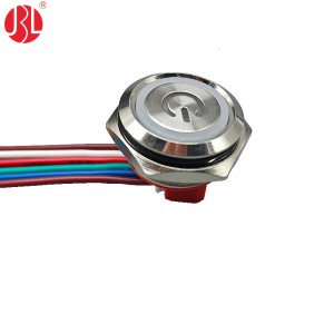 PBM-16C1-E-01 Low Profile 16mm Push Button Switch Right Angle