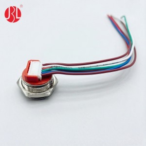 PBM-16C1-E-01 Low Profile 16mm Push Button Switch Right Angle