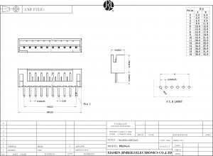 PH 2.0 board to wire Connector Header Through Hole vertical DIP