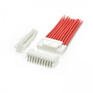 PHB2.0mm Board to wire connector with lock right angle through hole DIP