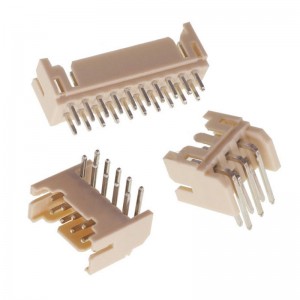 PHD2.0 wire to board connector double rows through hole right angle DIP