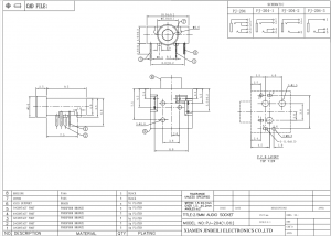 PJ-204 Аудиоразъем 2,5 мм DIP 5Pin DC12V 1A Прямоугольный стереоразъем
