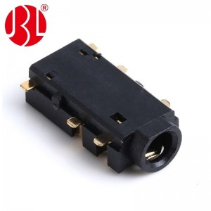 Prise audio SMD PJ-242C Prise stéréo 6 broches de surface de montage intermédiaire de 2,5 mm