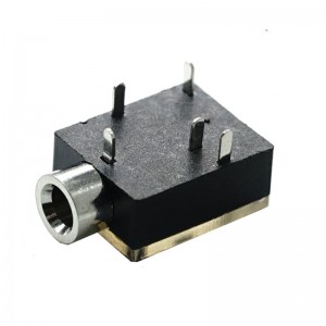 PJ-324 Jack de telefone 3,5 mm através do orifício em ângulo reto