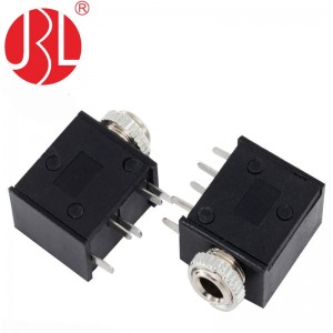 PJ-325M Panel Mount Audio Jack 3.5mm Through Hole Right Angle
