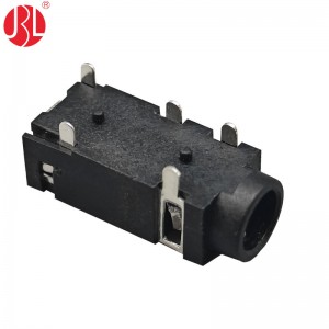 PJ-327AD 3.5mm Audio Jack Through Hole Right Angle