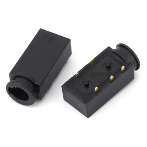 PJ-35080A Prise audio 3,5 mm Trou traversant 5 conducteurs TRRRS