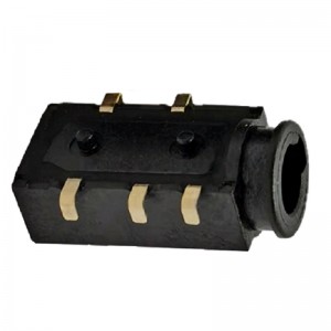 PJ-35080AU Condutor de áudio SMD 5 de montagem inferior de 3,5 mm