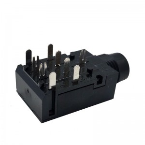 PJ-606A 6.35mm Audio Jack DIP DC12V 1A Stereo Jack SJ-63043H SJ-63043F