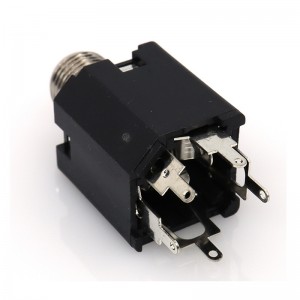 PJ-612 6.35mm Audio Jack DIP Veritcal Stereo Jack MJ-63052A