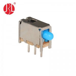 PS-12D33 Horizontal Push Button Switch SPDT Non Lock Through Hole Right Angle DC30V 0.3A