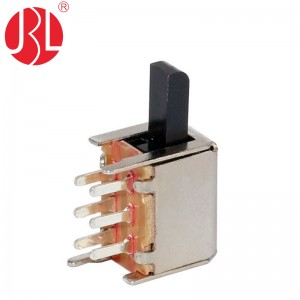 PS-22F03 Momentary Push Button Switch DPDT Through Hole Right Angle
